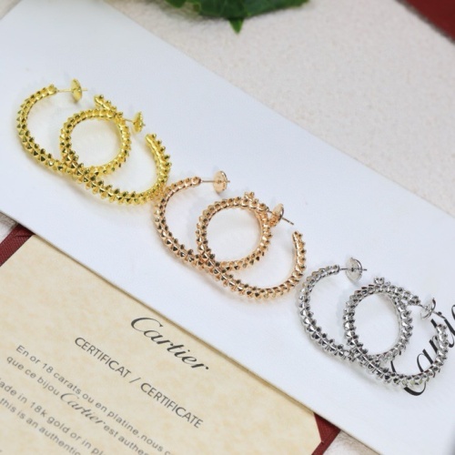 Replica Cartier Earrings For Women #1203111 $52.00 USD for Wholesale