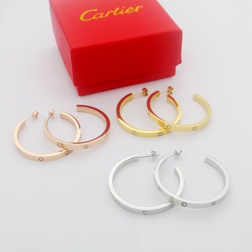 Replica Cartier Earrings For Women #1203140 $32.00 USD for Wholesale