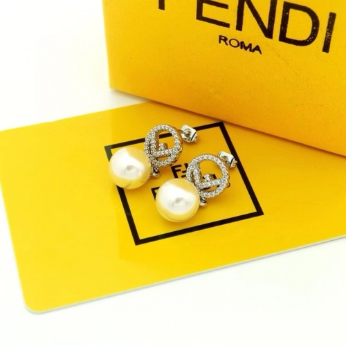 Fendi Earrings For Women #1203142 $25.00 USD, Wholesale Replica Fendi Earrings