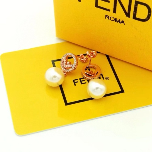 Replica Fendi Earrings For Women #1203143 $25.00 USD for Wholesale