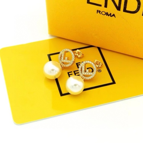Fendi Earrings For Women #1203144 $25.00 USD, Wholesale Replica Fendi Earrings