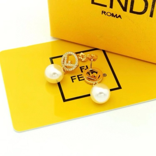 Replica Fendi Earrings For Women #1203144 $25.00 USD for Wholesale