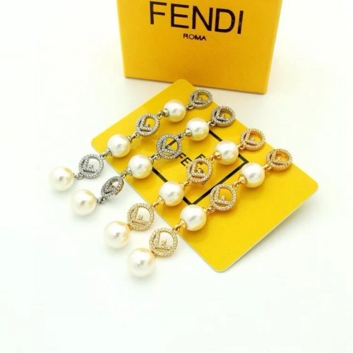 Replica Fendi Earrings For Women #1203148 $32.00 USD for Wholesale