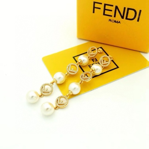 Fendi Earrings For Women #1203149 $32.00 USD, Wholesale Replica Fendi Earrings