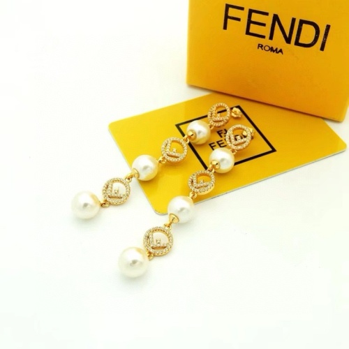 Replica Fendi Earrings For Women #1203149 $32.00 USD for Wholesale