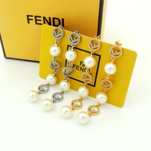 Replica Fendi Earrings For Women #1203149 $32.00 USD for Wholesale