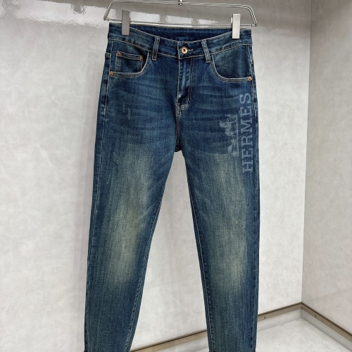 Replica Hermes Jeans For Men #1203216 $85.00 USD for Wholesale