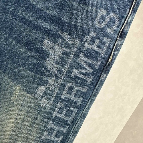 Replica Hermes Jeans For Men #1203216 $85.00 USD for Wholesale