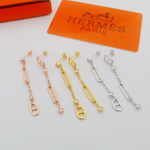 Replica Hermes Earrings For Women #1203316 $25.00 USD for Wholesale