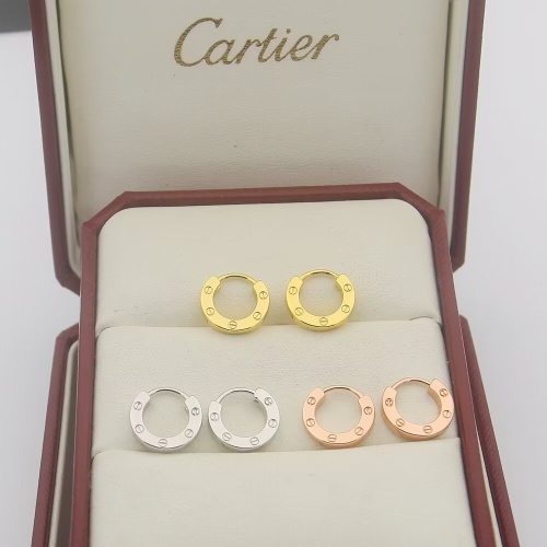 Replica Cartier Earrings For Women #1203331 $25.00 USD for Wholesale