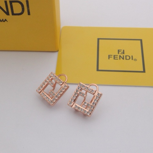 Fendi Earrings For Women #1203501 $25.00 USD, Wholesale Replica Fendi Earrings