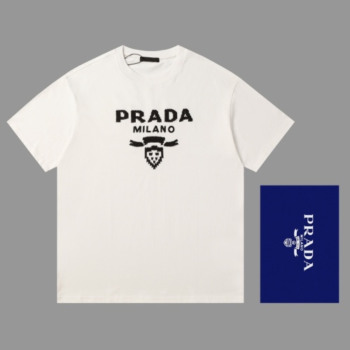 Prada T-Shirts Short Sleeved For Unisex #1203698 $40.00 USD, Wholesale Replica Prada T-Shirts