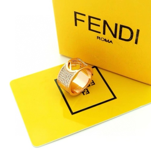 Fendi Rings In Rose Gold #1204313