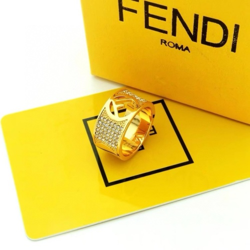 Fendi Rings In Gold #1204314 $25.00 USD, Wholesale Replica Fendi Rings