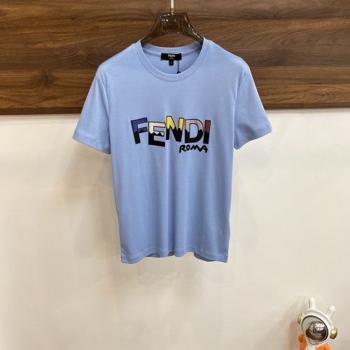 Fendi T-Shirts Short Sleeved For Unisex #1205573 $80.00 USD, Wholesale Replica Fendi T-Shirts
