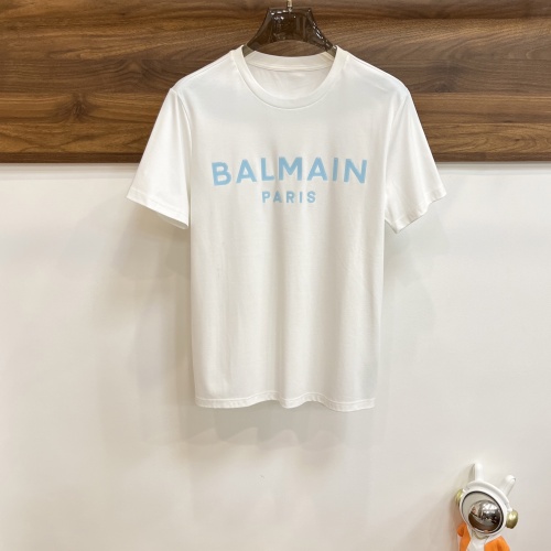 Balmain T-Shirts Short Sleeved For Men #1205576 $76.00 USD, Wholesale Replica Balmain T-Shirts