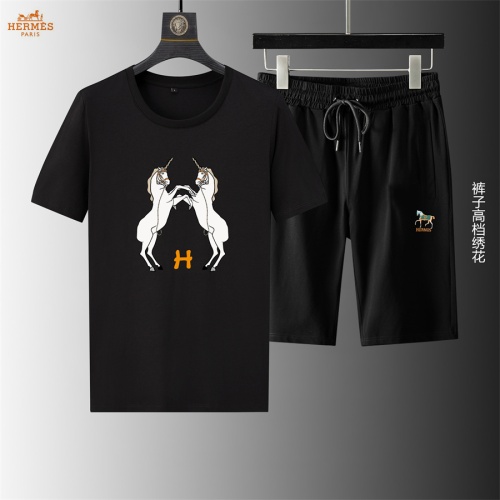 Hermes Tracksuits Short Sleeved For Men #1206283 $56.00 USD, Wholesale Replica Hermes Tracksuits