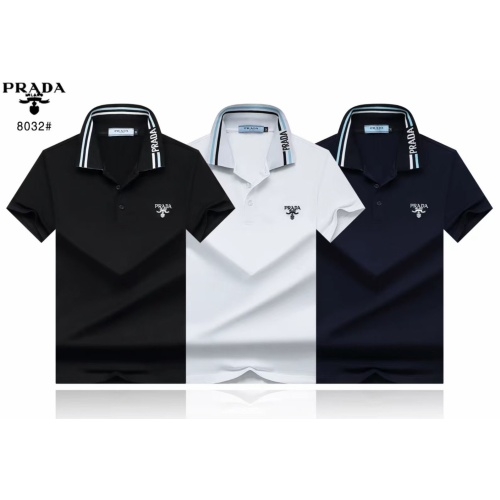 Replica Prada T-Shirts Short Sleeved For Men #1207116 $32.00 USD for Wholesale