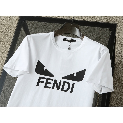 Replica Fendi T-Shirts Short Sleeved For Men #1207187 $29.00 USD for Wholesale