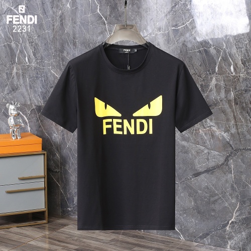 Fendi T-Shirts Short Sleeved For Men #1207188 $29.00 USD, Wholesale Replica Fendi T-Shirts