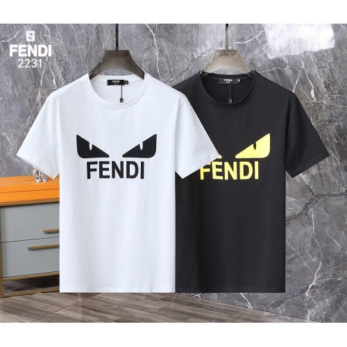 Replica Fendi T-Shirts Short Sleeved For Men #1207188 $29.00 USD for Wholesale