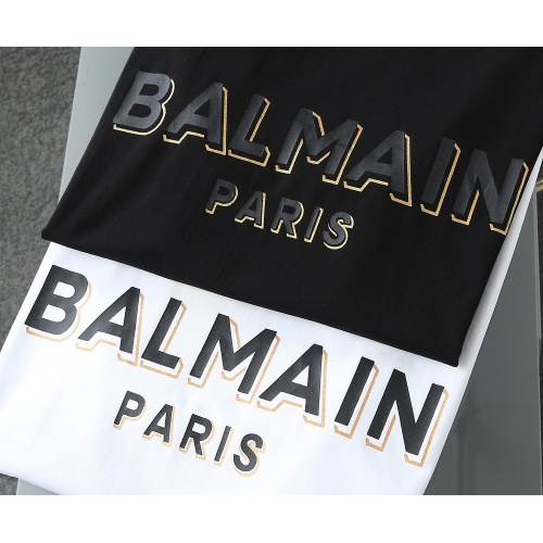 Replica Balmain T-Shirts Short Sleeved For Men #1207192 $29.00 USD for Wholesale