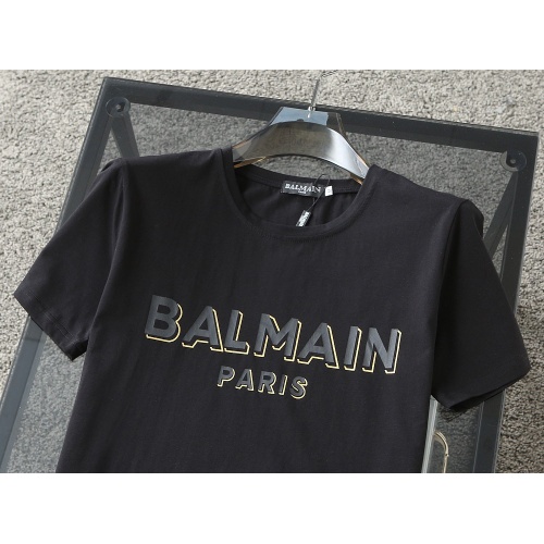 Replica Balmain T-Shirts Short Sleeved For Men #1207192 $29.00 USD for Wholesale