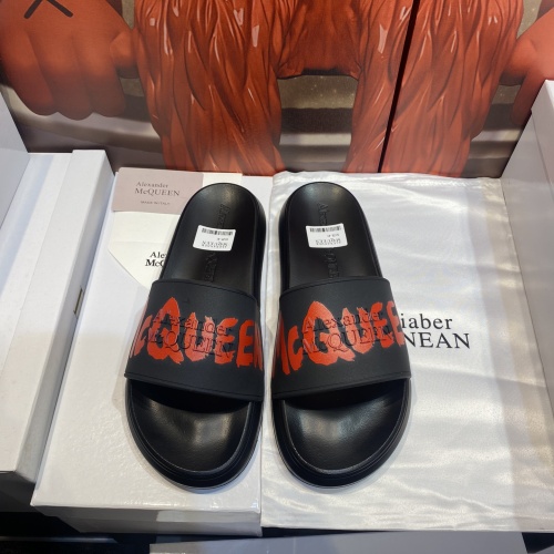 Replica Alexander McQueen Slippers For Men #1207505 $45.00 USD for Wholesale