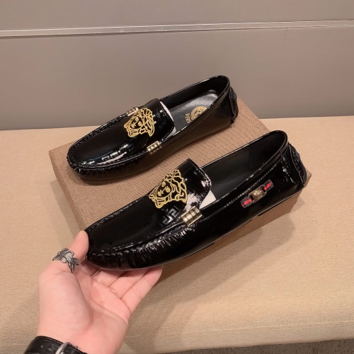 Versace Leather Shoes For Men #1207869 $68.00 USD, Wholesale Replica Versace Leather Shoes