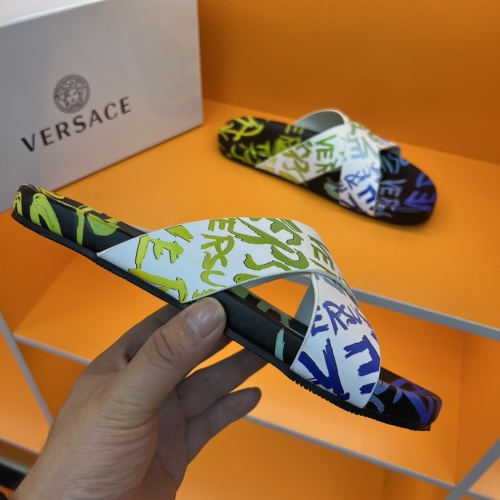 Replica Versace Slippers For Men #1208132 $52.00 USD for Wholesale