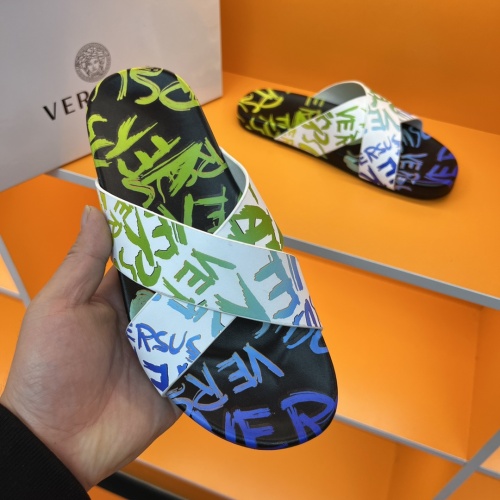 Replica Versace Slippers For Men #1208132 $52.00 USD for Wholesale