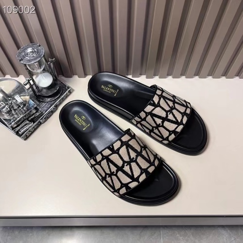 Replica Valentino Slippers For Men #1208211 $56.00 USD for Wholesale