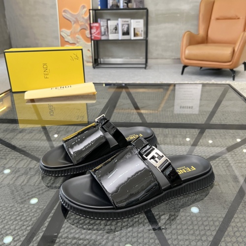 Fendi Slippers For Men #1208602 $64.00 USD, Wholesale Replica Fendi Slippers