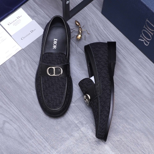 Replica Christian Dior Leather Shoes For Men #1209335 $96.00 USD for Wholesale