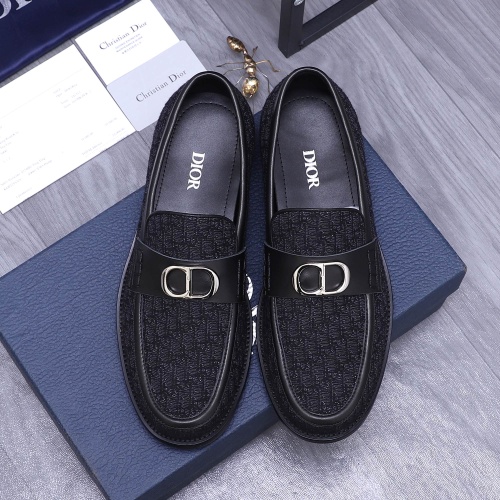 Replica Christian Dior Leather Shoes For Men #1209335 $96.00 USD for Wholesale