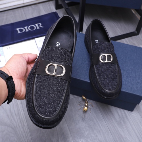 Replica Christian Dior Leather Shoes For Men #1209335 $96.00 USD for Wholesale