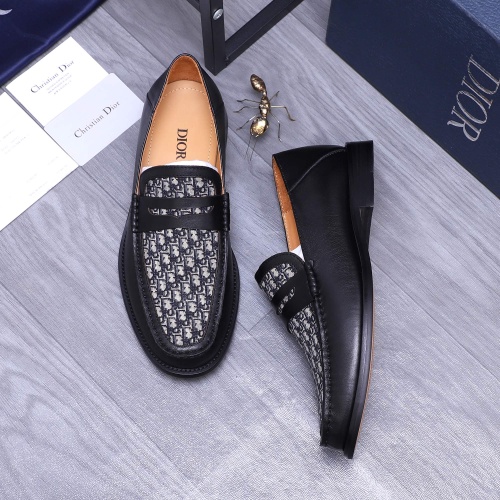 Replica Christian Dior Leather Shoes For Men #1209336 $98.00 USD for Wholesale