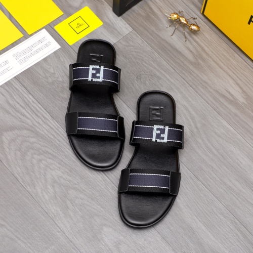 Fendi Slippers For Men #1209408 $42.00 USD, Wholesale Replica Fendi Slippers