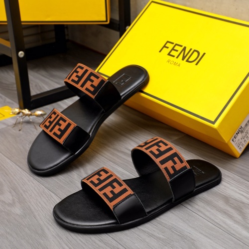 Replica Fendi Slippers For Men #1209414 $42.00 USD for Wholesale