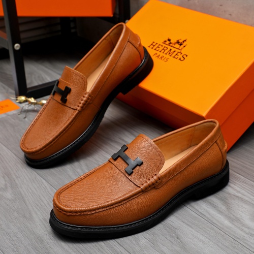 Hermes Leather Shoes For Men #1209459 $82.00 USD, Wholesale Replica Hermes Leather Shoes