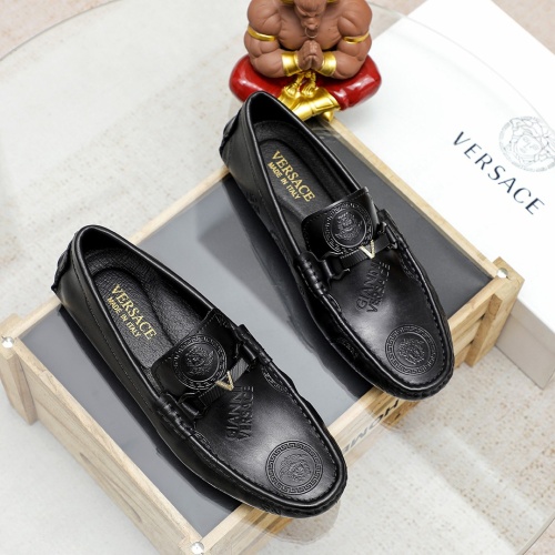 Versace Leather Shoes For Men #1209521 $72.00 USD, Wholesale Replica Versace Leather Shoes