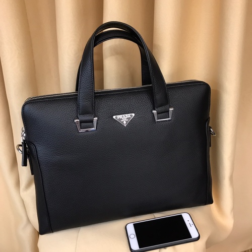 Replica Prada AAA Man Handbags #1209790 $118.00 USD for Wholesale