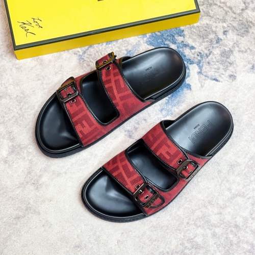 Replica Fendi Slippers For Men #1209882 $56.00 USD for Wholesale