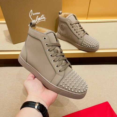 Christian Louboutin High Top Shoes For Men #1209934 $85.00 USD, Wholesale Replica Christian Louboutin High Top Shoes