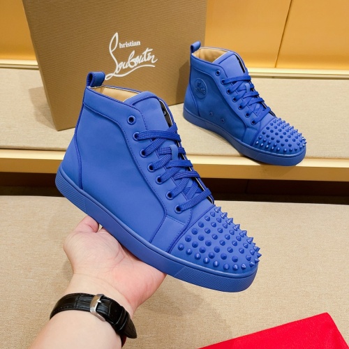 Christian Louboutin High Top Shoes For Men #1209935 $85.00 USD, Wholesale Replica Christian Louboutin High Top Shoes