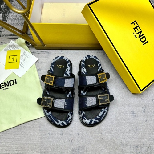 Fendi Slippers For Men #1210021 $85.00 USD, Wholesale Replica Fendi Slippers