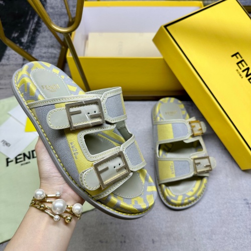 Replica Fendi Slippers For Men #1210023 $85.00 USD for Wholesale