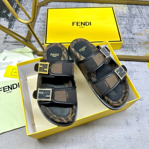 Replica Fendi Slippers For Men #1210027 $85.00 USD for Wholesale