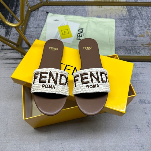Fendi Slippers For Women #1210028 $80.00 USD, Wholesale Replica Fendi Slippers
