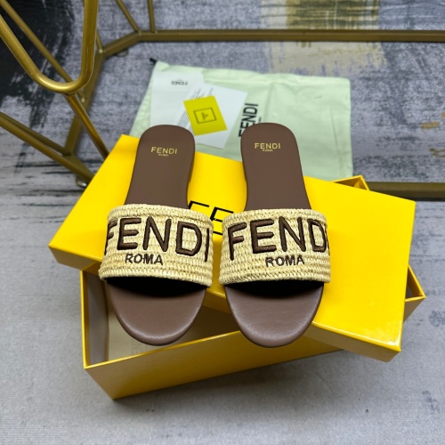Fendi Slippers For Women #1210029 $80.00 USD, Wholesale Replica Fendi Slippers